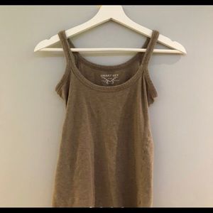 Brown long cami y2k
